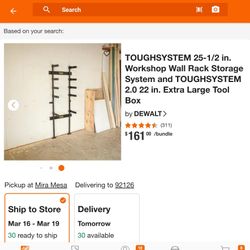 New In Box Dewalt Wall Rack Its The Work Shop 1. It Holds More Boxes 