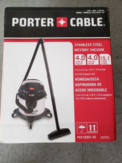 Porter Cable Vacuum Stainless Steel