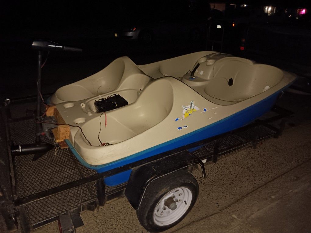 Small Boat with Motor