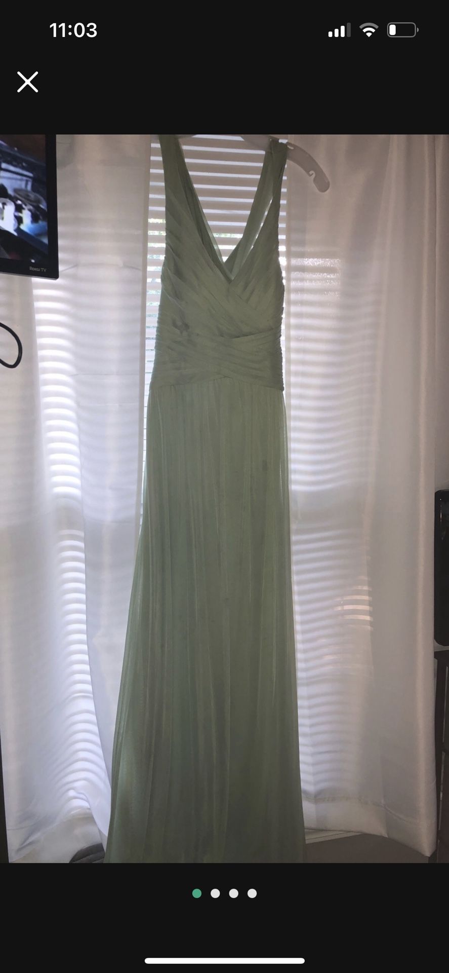 Worn Once Meadow Green Size 8 Bridesmaid Dress