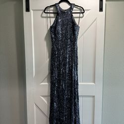 Blue Sequin Dress