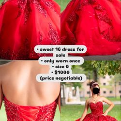 Sweet 15 Or 16 Dress