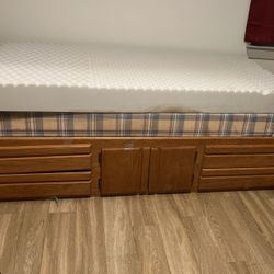 Wood Twin Bed Frame 