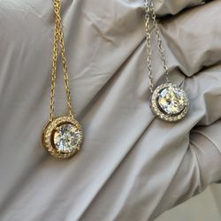 Moissanite Pendant And Necklace 