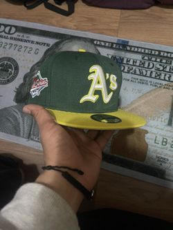 Athletics Green And Yellow New Era 59 Fifty Size 7 1-2
