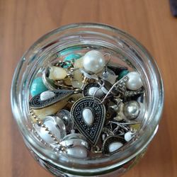 Jar Of Mixed Jewelry