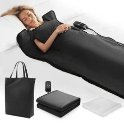Portable Infrared Sauna Blanket, 6 ft x 2.6 ft, 86-158℉, Remote Control Made from premium Oxford cloth materials, our sauna blanket is desi