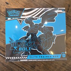 Pokemon Black Bolt Elite Trainer Box ETB