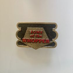 Belt Buckle: Burger King “Home of the Whopper” Vintage Advertising Buckle