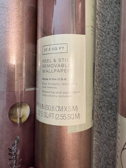 Rose Gold Pink Peel & Stick Wallpaper