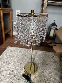 Bead crystal lamp