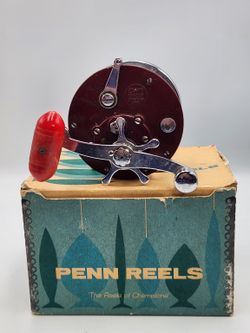 Vintage PENN Super Peer 309M Level-Wind Fishing Reel w/Box - Made in USA - I3