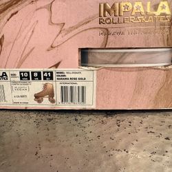 Impala Rose Gold Roller skates Size 10