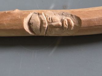 wood spirit or tree spirit carving 11"