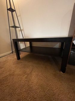 Black coffee table