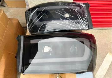 06-08 Dodge Ram LED DRL Projector Headlights Luces Focos Micas Faros Faroles Headlamps