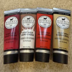 Dionis Goat Milk Skin Care Scented Hand Cream Set of 4