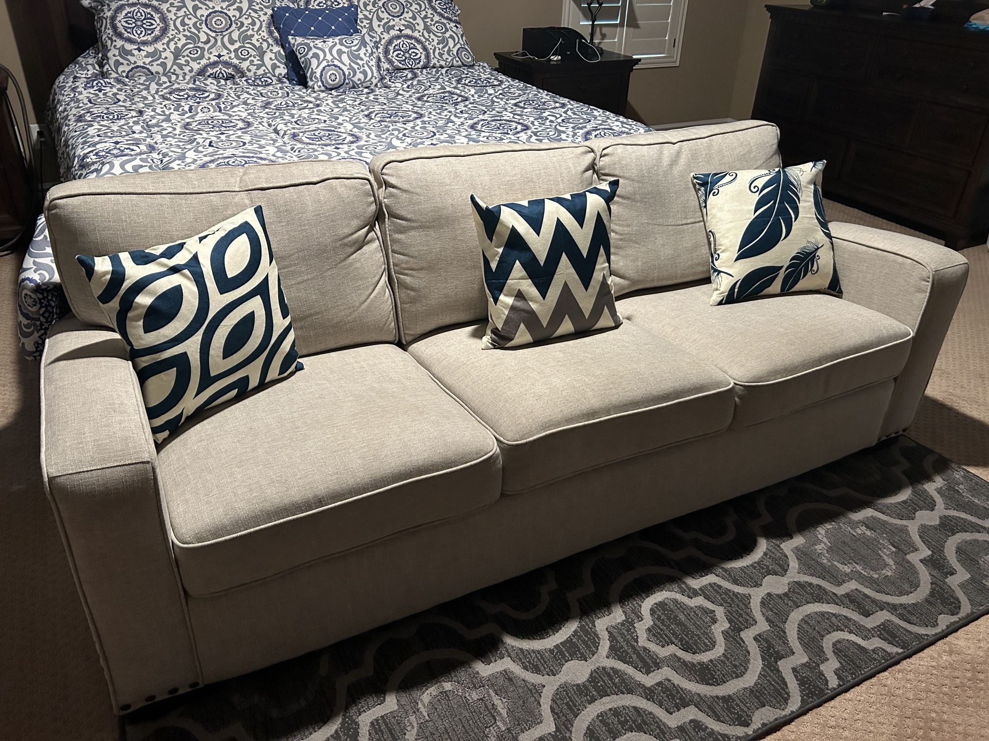 Two Drexel Fabric Sofas - Perfect Condition!