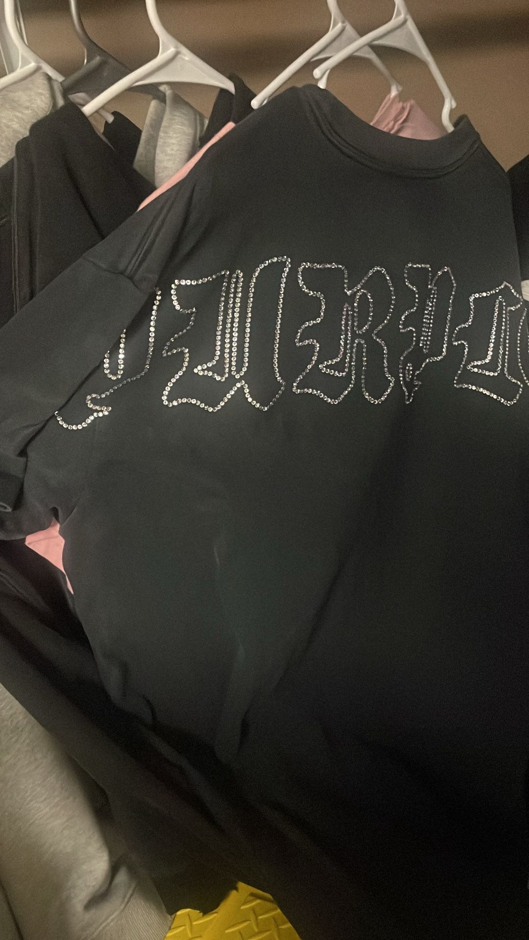 purple rhinestone shirt