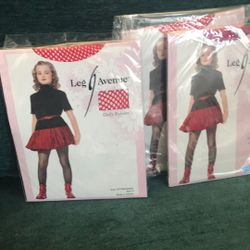 Girls Age 4-6 Fishnet Stalking Size Small