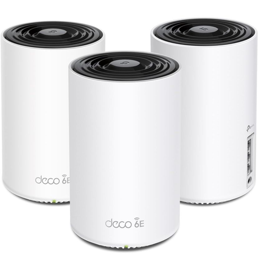 TP-Link Deco AXE5400 Tri-Band WiFi 6E Mesh System – Wi-Fi up to 7200 Sq.Ft, Engadget Rated Best Mesh For Most People, Replaces WiFi Router and Extende