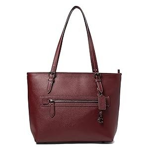 Coach Polished Pebble Leather Taylor Tote Cardinal One Size