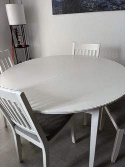 Table and 4 chairs