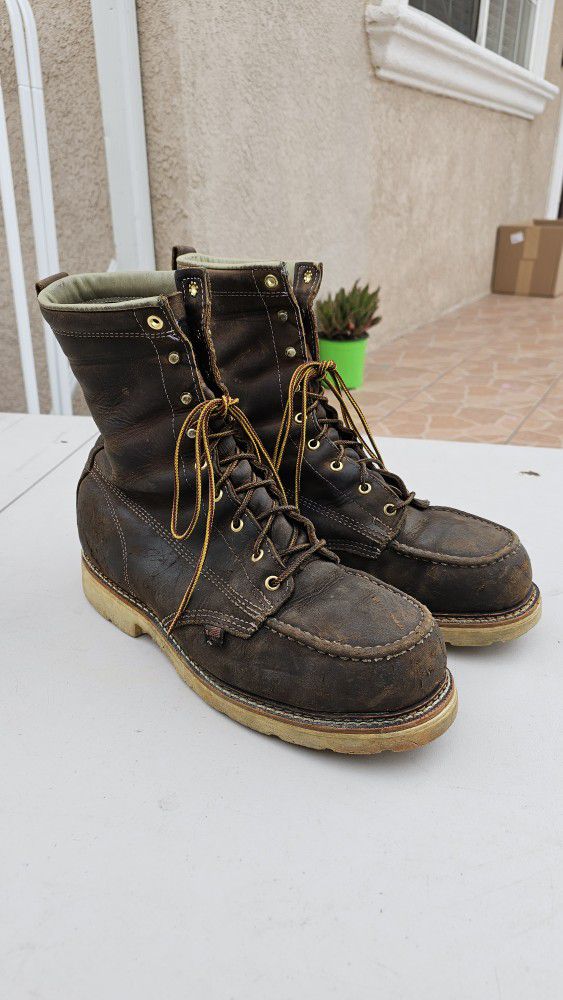 Mens Thorogood Work Boots Size 12 EE 