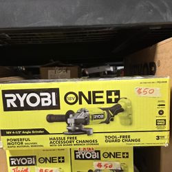 RYOBI
ONE+ 18V Cordless 4-1/2 in. Angle Grinder (Tool Only)