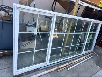 Vinyl retro fit window white.