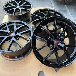 18" Subaru Sti Wrx Limited Forged Launch Edition Factory OEM Black Wheels Rims