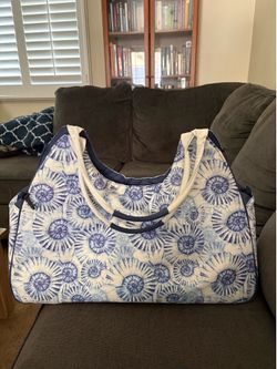 Cute Light Blue Beach Tote