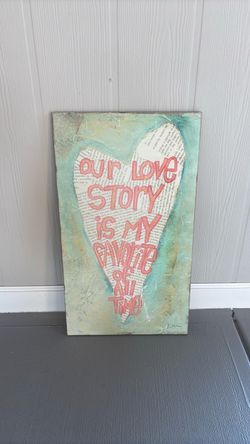 Our Love Story Wood Wall Art