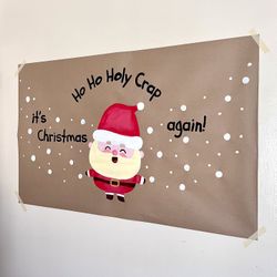 Christmas Hand Painted Banner