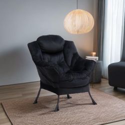 NEW IN BOX Black Oversized Cozy Arm Chair 
