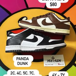 Panda And Cacao Dunks Available, Almost All Sizes! 