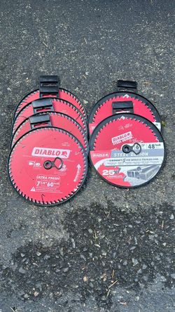 Diablo Blades 4 71/4 60 Tooth Ultra Finish  2 48 Tooth Steel Demons 