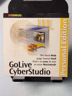 GoLive CyberStudio Personal Edition Software for Macintosh