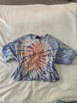 Forever 21 Pastel Tie-Dye Cropped Tee – Size S
