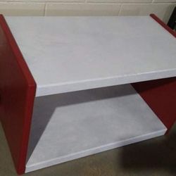 White And Wine Side Table