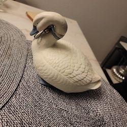 Vintage Precious Blue Duck Figurine