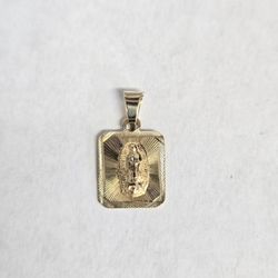 14kt Gold Small Virgin Mary Charm