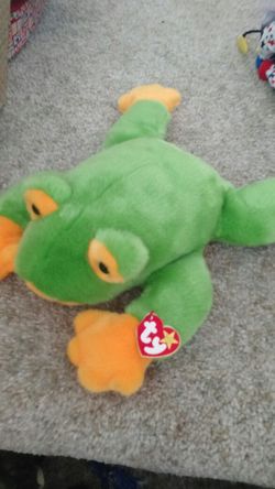 New TY Large Frog Stuffed Animal