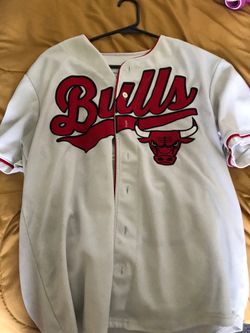 Chicago Bulls Baseball Jersey Vintage Large
