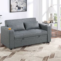 Sofa Bed  ( Black Gray )