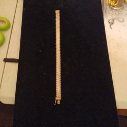 Sterling Silver Basket Weave Bracelet By Milor 