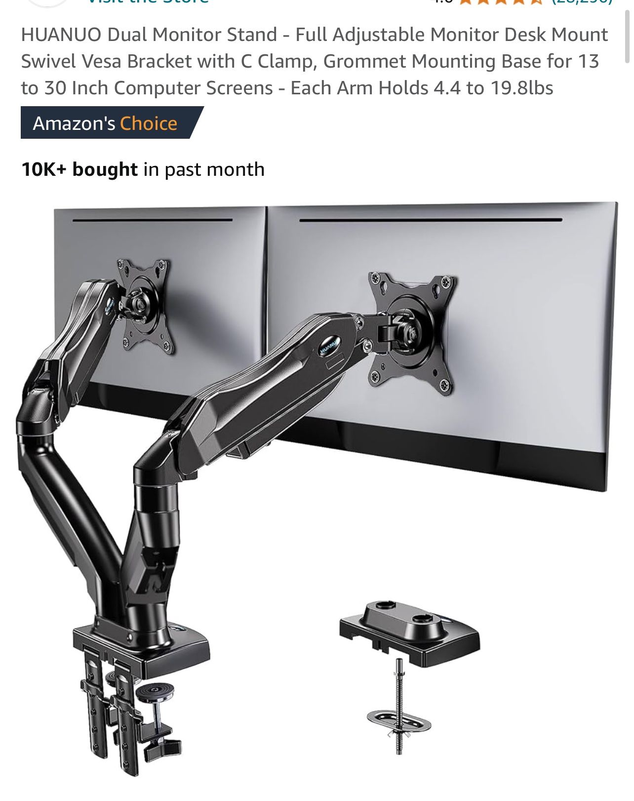 Dual Monitor Arm