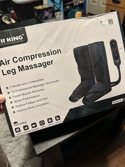 Air compression leg massager