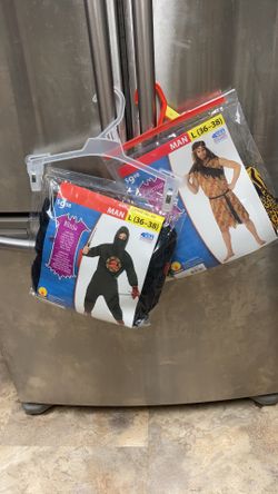 New Men’s costumes size large (36-38) $6 each