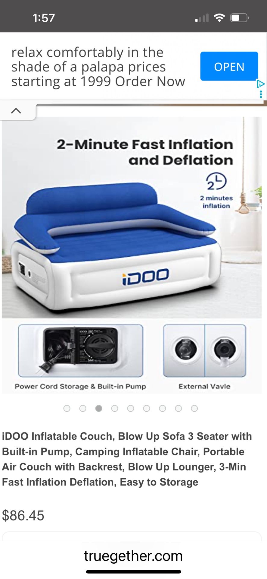 Inflatable sofa